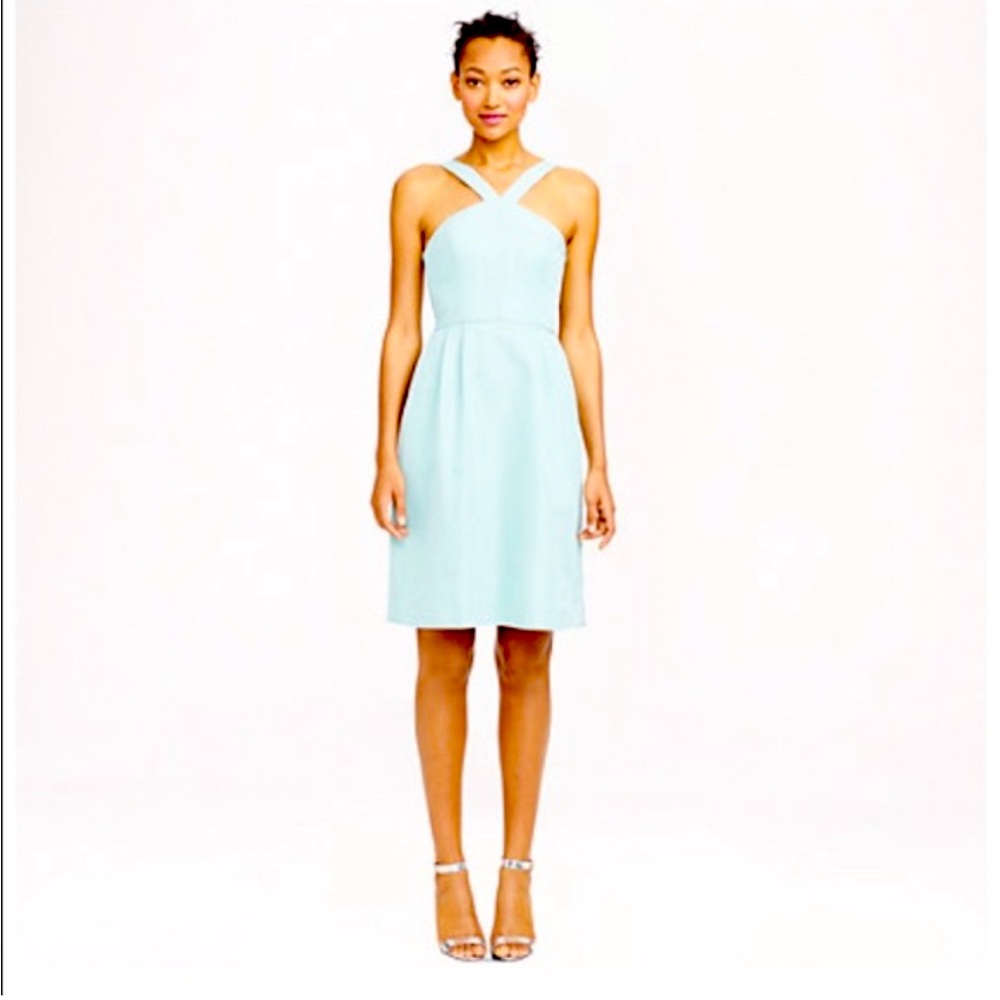 J crew Lexie Dress 6 currently $200 Bridesmaid or Cocktail Party Sea Spray NWT